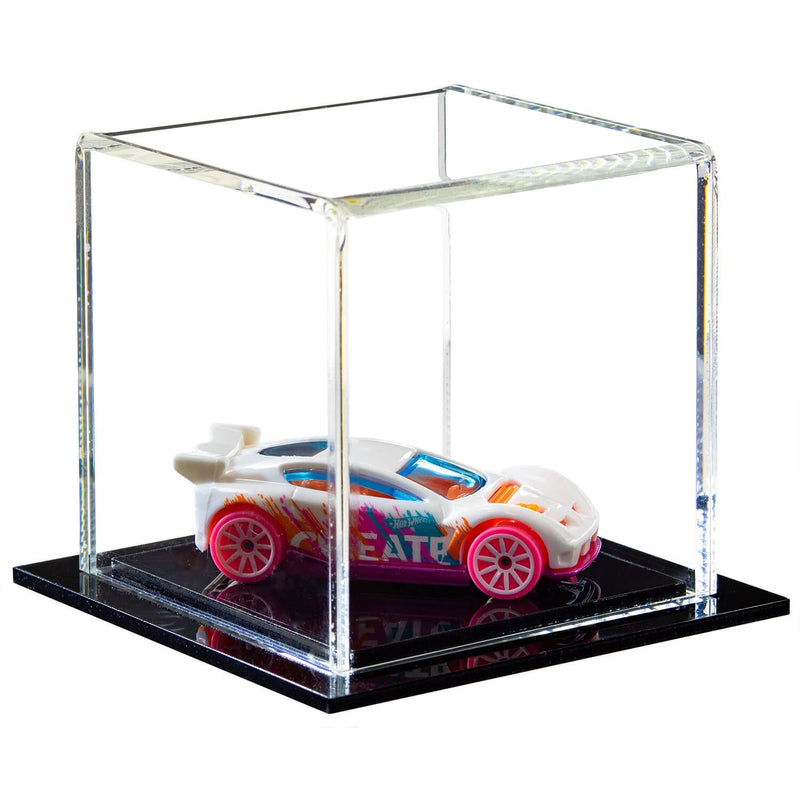 Clear Black Base Model Car Display Case