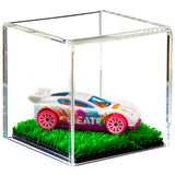 Versatile Acrylic Display Cases with Turf Base - All In One Product
