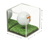 Acrylic Golf Ball Display Case with Turf Base