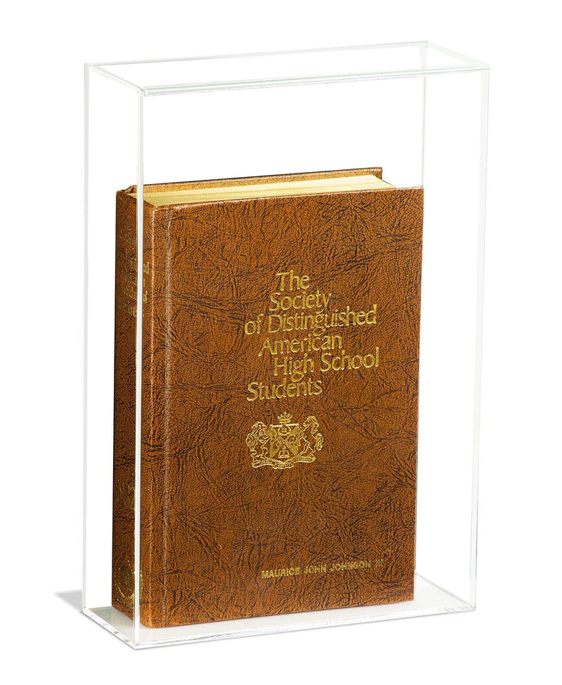 A051 Clear Back Table Top Book Display Case