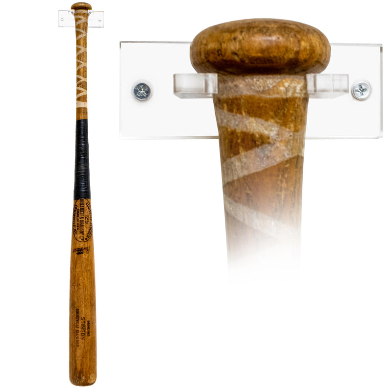 Baseball Bat Display Vertical Wall Mount