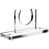 Clear Acrylic Broom and Dust Pan (NOT Included) Vertical Wall Mount Holder (A052)