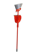 Clear acrylic vertical broom wall mount holder