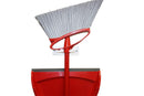 Clear acrylic broom wall mount holder close-up