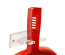 Acrylic wall mount holder for broom and dust pan