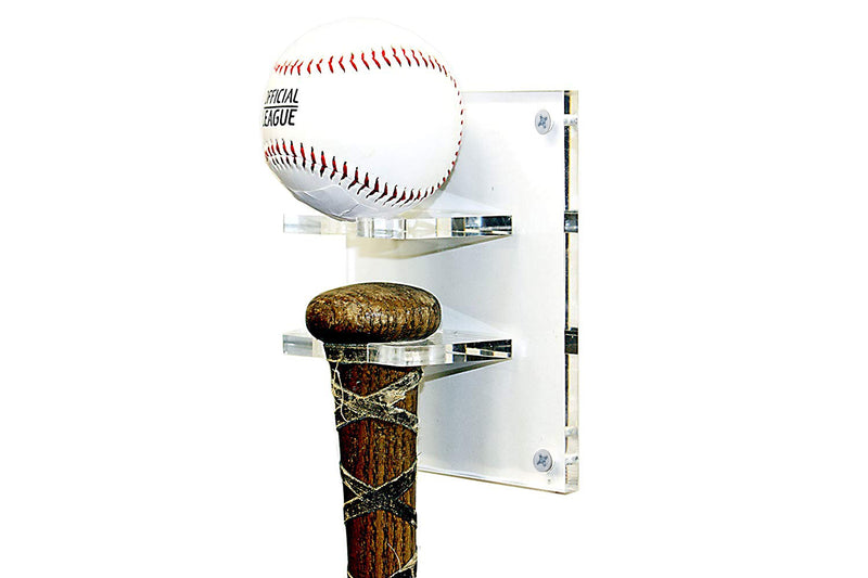 Better Display Cases Clear Acrylic Wall Mounts and Display Stands for Baseball Bats