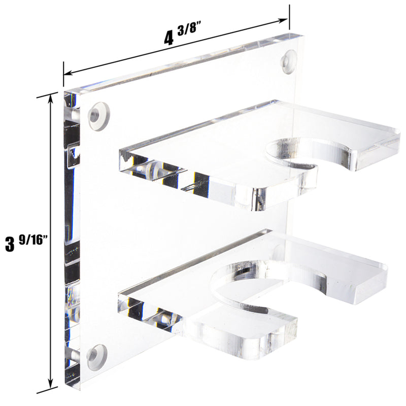 Acrylic Baseball Bat Wall Mounts Brackets – Clear, Baseball Bat Hanger