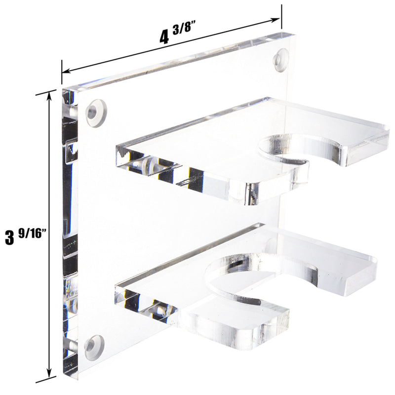 Acrylic Standard Size Tennis Racquet Wall Mounts