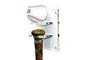 Acrylic baseball and bat display holder for collectible bats
