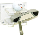 Clear acrylic golf club wall mount bracket for vertical display