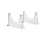 Clear Acrylic Wine Bottle Display Bracket -  Crystal Clear