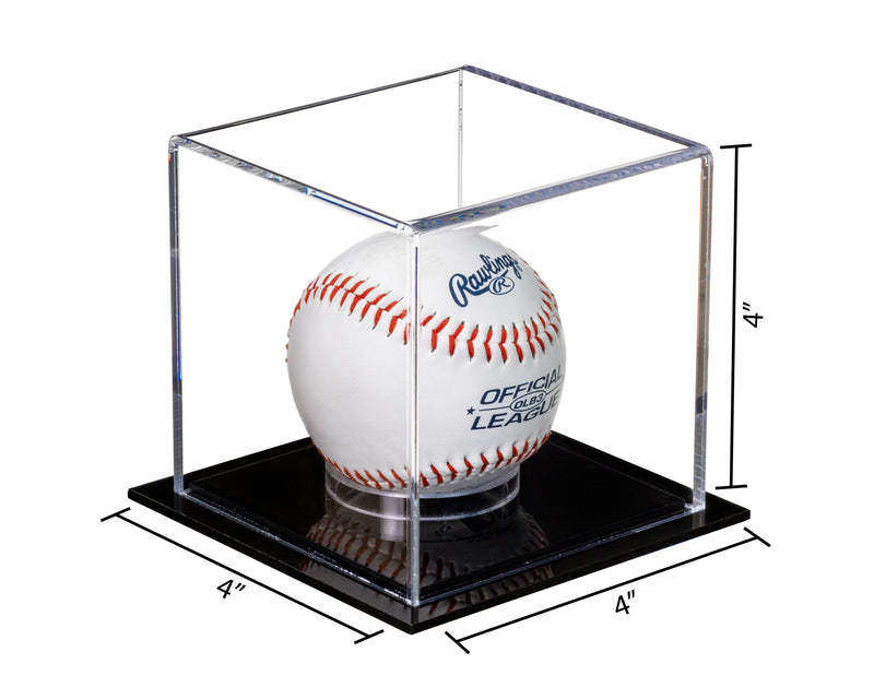 Acrylic Baseball, Lacrosse or Tennis Ball Display Case