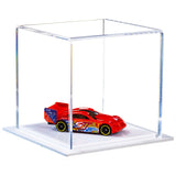 Clear White Base Display Case