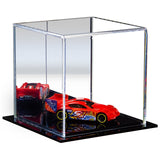 Mirror Black Base Toy Car Display Case