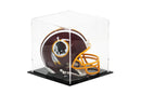 6 Inch Acrylic Display Case with Clear Back and Black Base