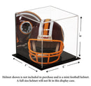 Mirrored Back Acrylic Cube Display Case with Black Base