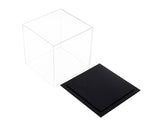 Versatile Acrylic Display Case, Cube, Dust Cover and Riser <br><sub>(Clear or Mirrored)<br>6" x 6" x 6" (A058-DS), Display Case, Better Display Cases, Better Display Cases - Better Display Cases