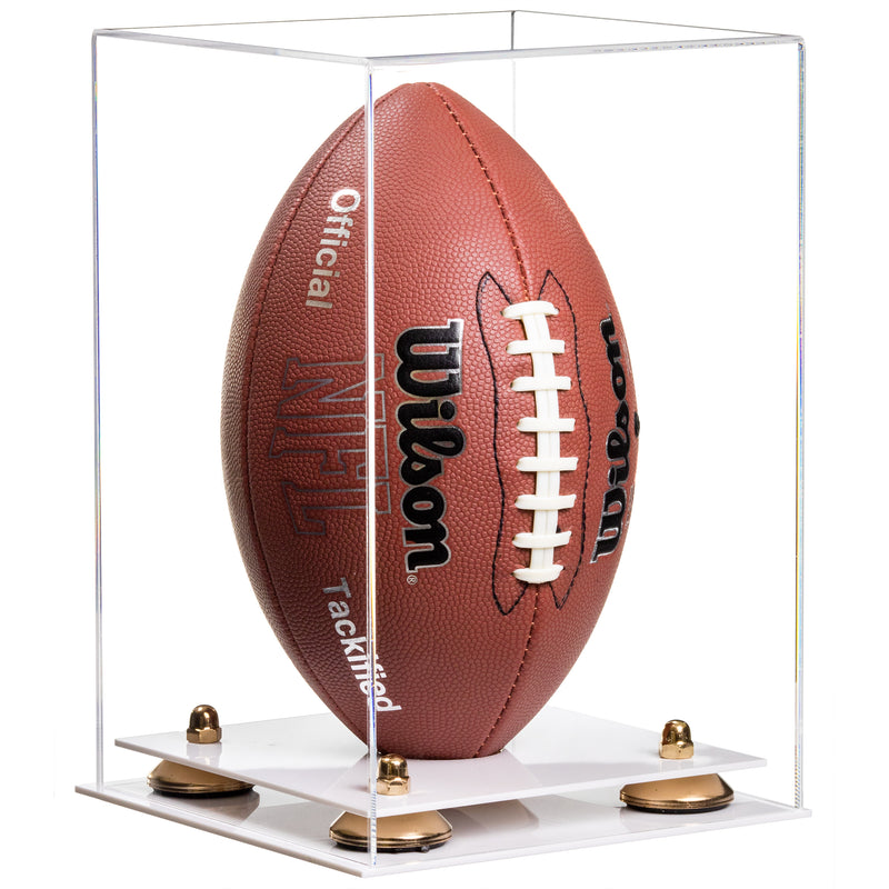 Full Size Football Display Case Vertical - Clear (B42/A060)