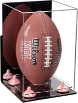Full-Size Football Display Case Vertical - Mirror Wall Mount (B42/A060)