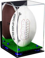 Full-Size Football Display Case Vertical - Mirror Wall Mount (B42/A060)