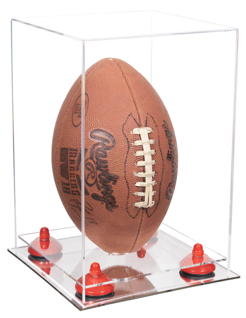 Full Size Football Display Case Vertical - Clear (B42/A060)