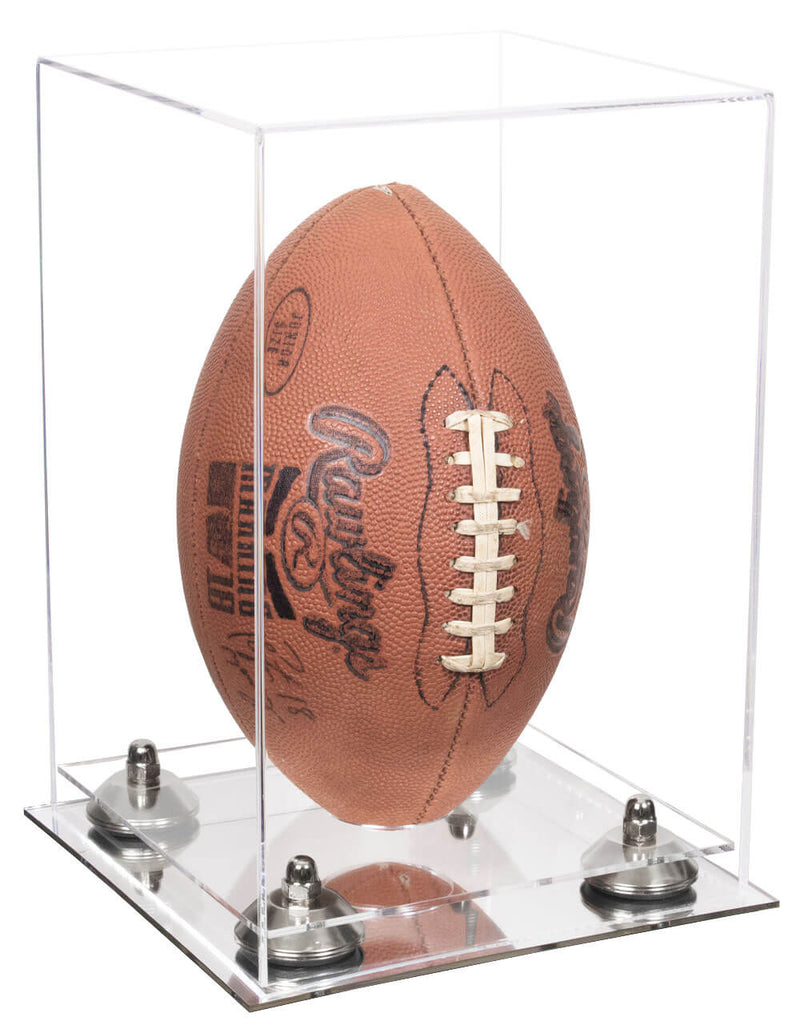 Full Size Football Display Case Vertical - Clear (B42/A060)