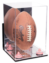 Full-Size Football Display Case Vertical - Mirror Wall Mount (B42/A060)