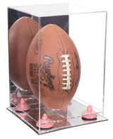 Full-Size Football Display Case Vertical - Mirror No Wall Mounts (B42/A060)