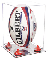 Acrylic Rugby Ball Display Case Vertical - Clear (A060/B42)