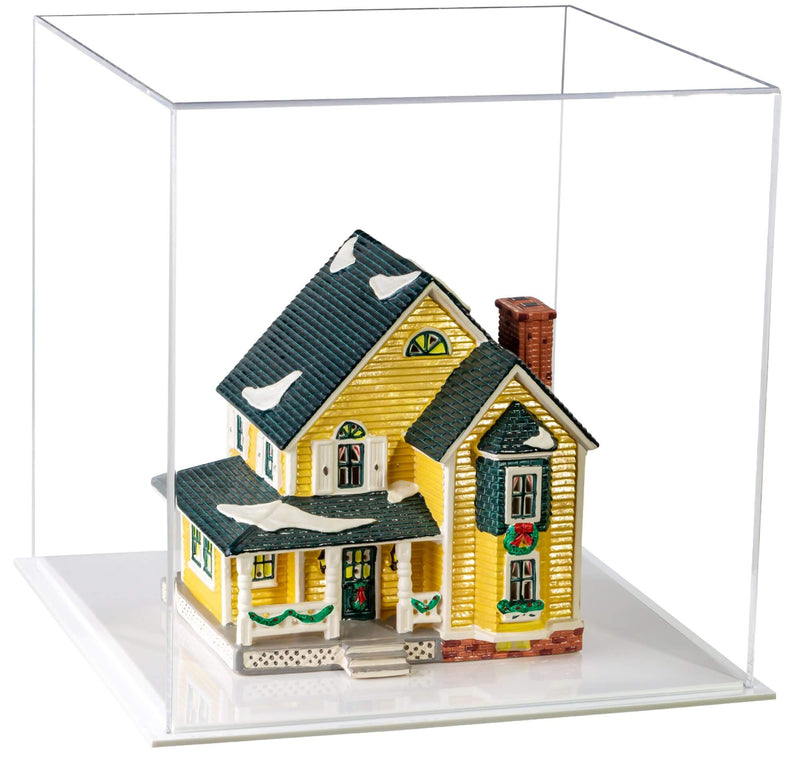 Clear White base Double Sheet Toy House Display Case