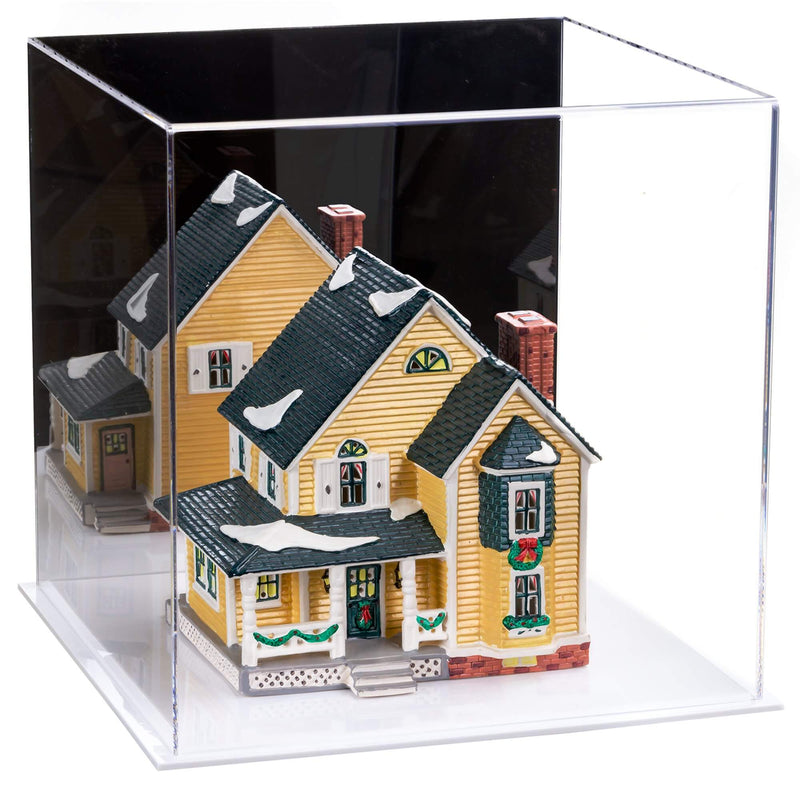 Mirror White Double Sheet Toy House Display Case