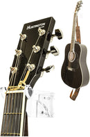Guitar neck wall mount bracket made from 1/4 inch clear acrylic