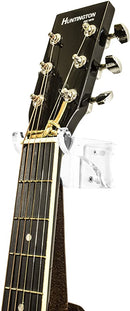 Clear guitar wall mount bracket for electric guitar neck