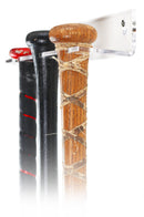Vertical acrylic baseball bat wall mount