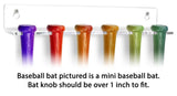 Acrylic Mini Baseball Bat Vertical Wall Mount Bracket A066/SH026