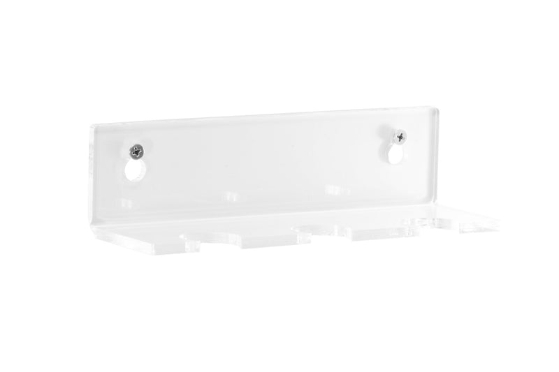 Clear Wall Mounted Floating Shelf for 3 Badminton Racquets