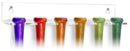 Mini baseball bat display wall mount made from clear acrylic