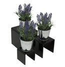 Nesting Black Acrylic Display Stands for Books, Jewelry, and Figurines
