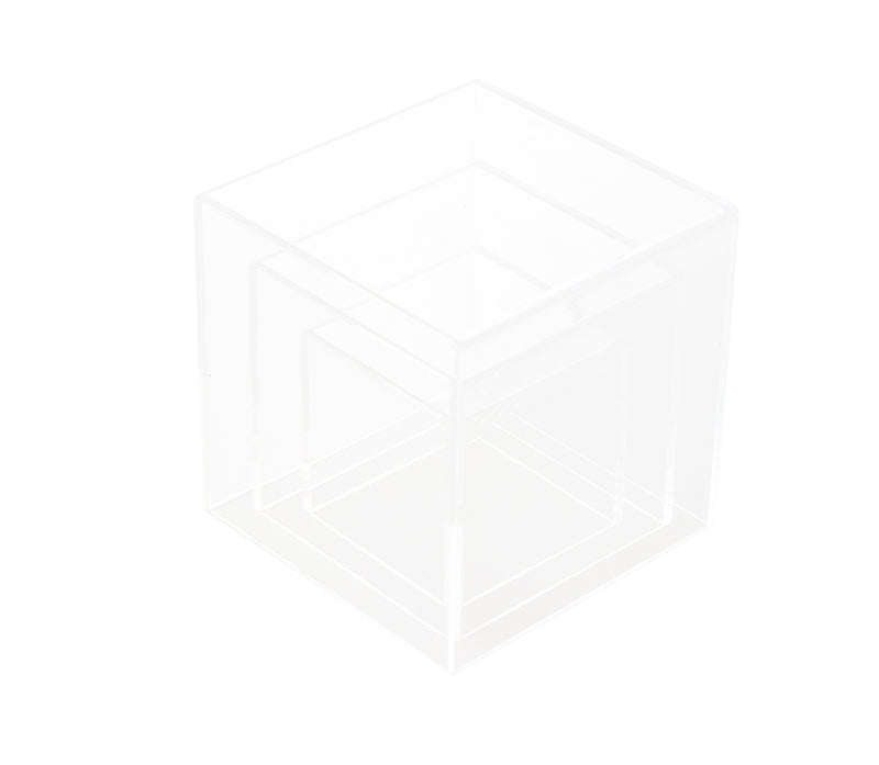 Deluxe Acrylic Cube Display Nesting Risers Set of Three - 3" cubes, 4" cubes and 5" cubes, Display Case, Better Display Cases, Better Display Cases - Better Display Cases