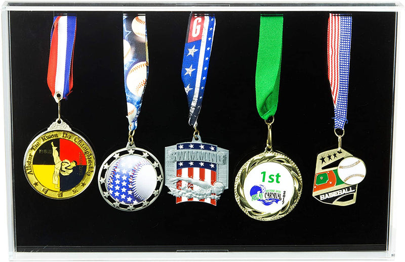 Military Pin Display Case Cabinet wall Shadow Box for Medal