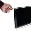 Better Display Cases clear acrylic medal and pin collector wall display with black backing