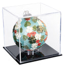 Acrylic Christmas Ornament Display Case – Clear Acrylic Box with Black Base