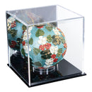 Clear Acrylic Christmas Ornament Display Case with Mirrored Back