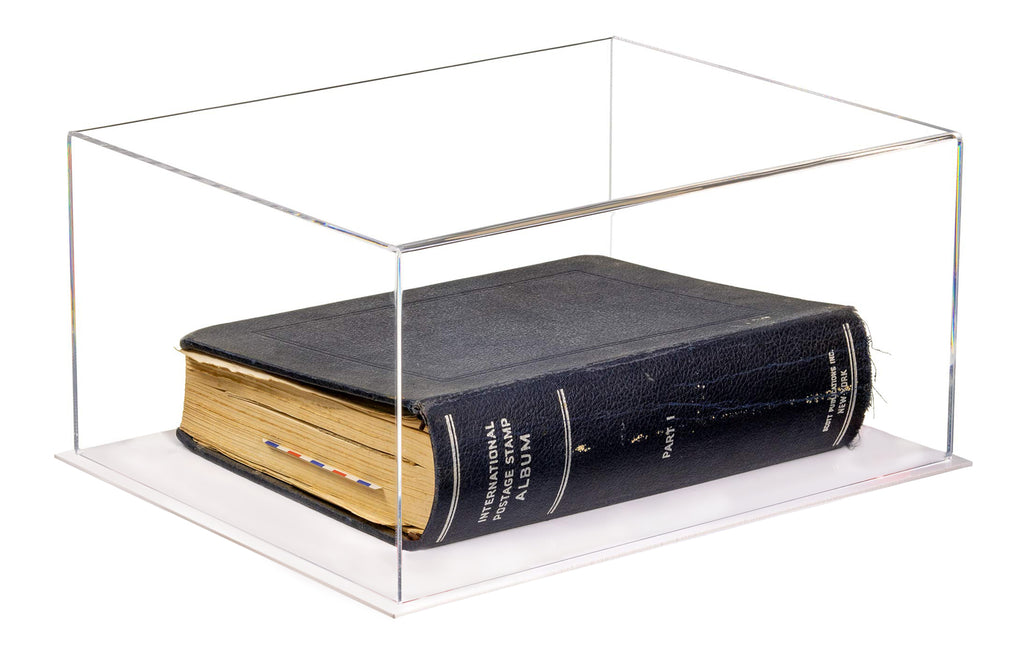 Acrylic Book Display Case with Risers 15.25 X 12 X 8 - Clear (A026/V12