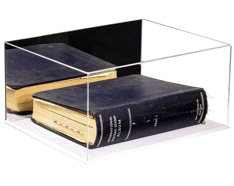 Book Display Case with Risers 15.25 X 12 X 8 - Mirror (A026/V12)