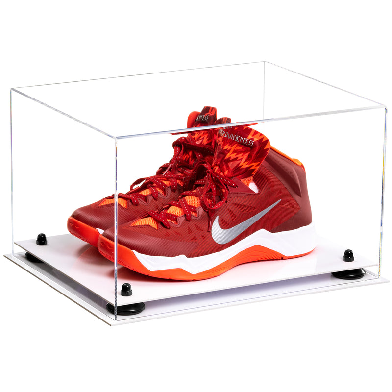 Acrylic Large Single Shoe Display Case for Basketball Shoe, Soccer, Football Cleat - 15x8x9 Clear (V11/A013)