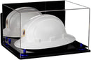 Acrylic Large Helmet - Large Safety Helmet Display Case - Mirror Wall Mounts (A082/V13)