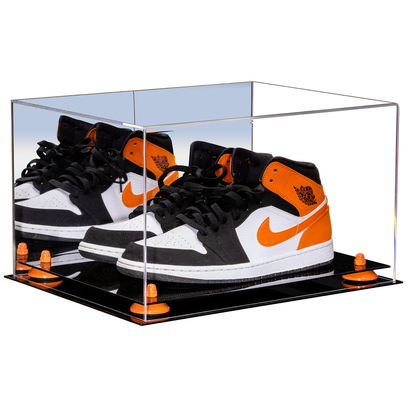 Basketball Shoe Pair Display Case 15.25 X 12 X 9 Mirror (A082/V13)