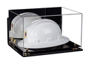 Acrylic Large Helmet - Large Safety Helmet Display Case - Mirror Wall Mounts (A082/V13)