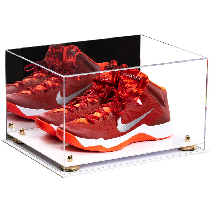 Basketball Shoe Pair Display Case 15.25 X 12 X 9 Mirror (A082/V13)